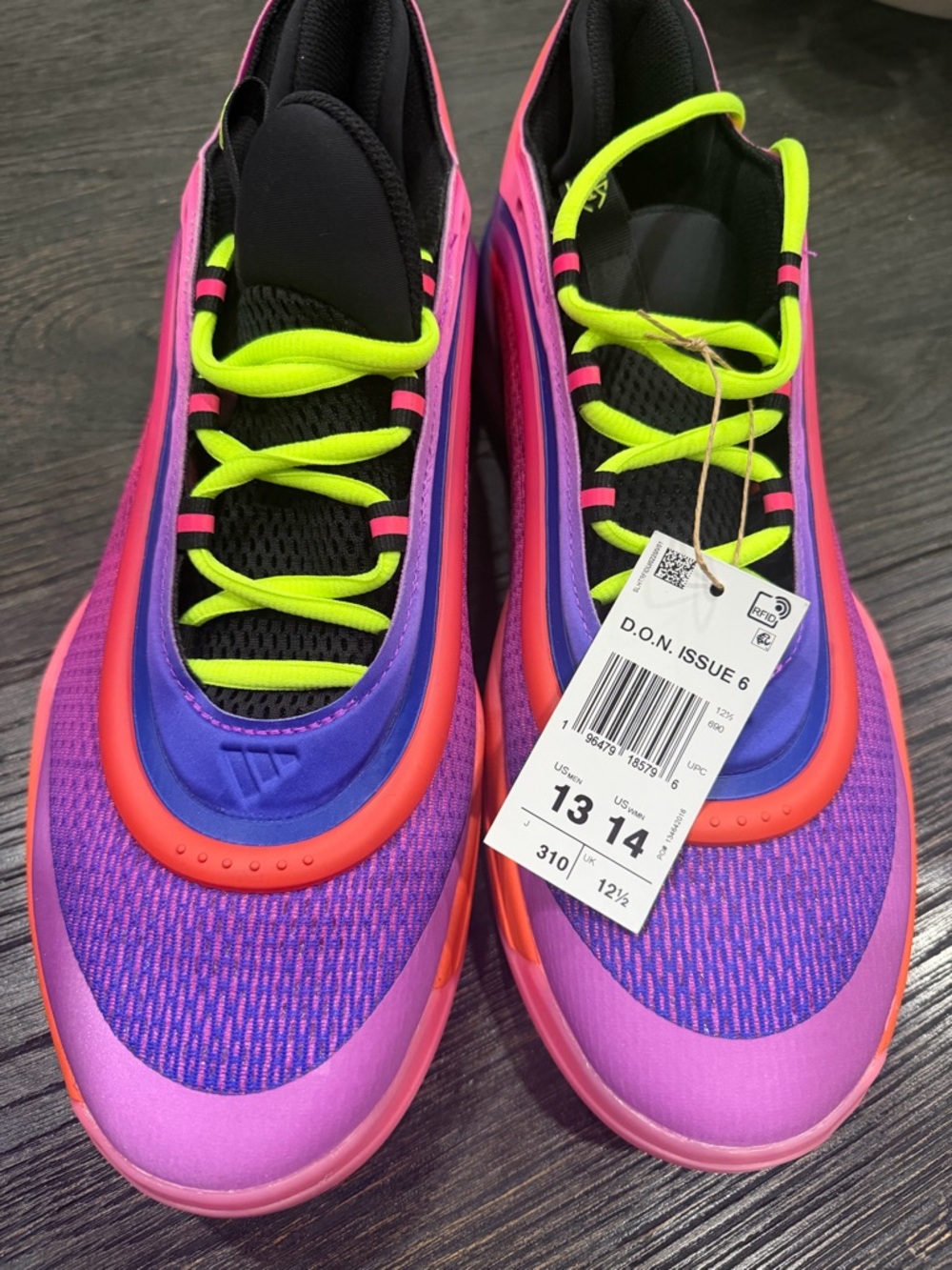 Adidas D.O.N. Issue #6 Purple Burst men’s size 13 new - Picture 5 of 10